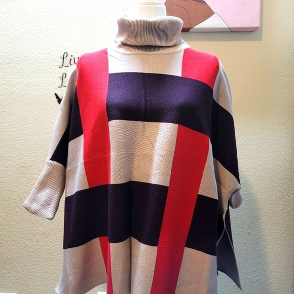 Stylish Soft Cozy Poncho - Picture 14 of 17